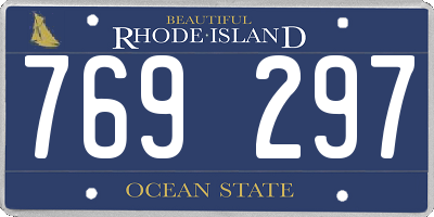 RI license plate 769297