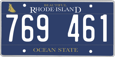 RI license plate 769461