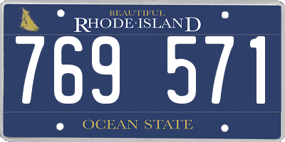RI license plate 769571