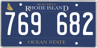 RI license plate 769682