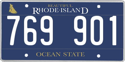 RI license plate 769901