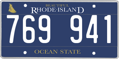 RI license plate 769941