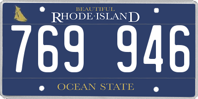RI license plate 769946