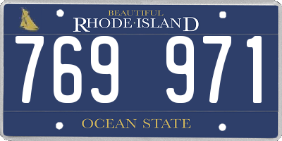 RI license plate 769971