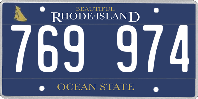 RI license plate 769974