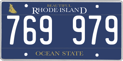 RI license plate 769979