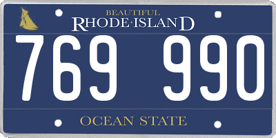 RI license plate 769990