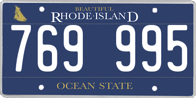 RI license plate 769995