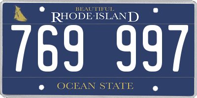 RI license plate 769997