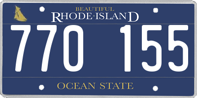 RI license plate 770155