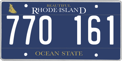 RI license plate 770161