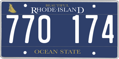 RI license plate 770174