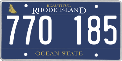 RI license plate 770185