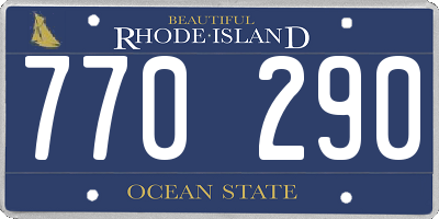 RI license plate 770290