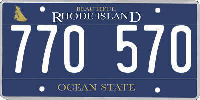 RI license plate 770570