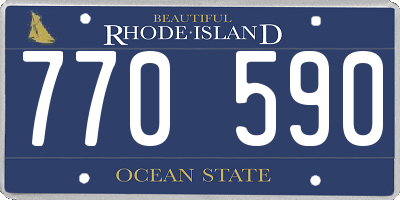 RI license plate 770590