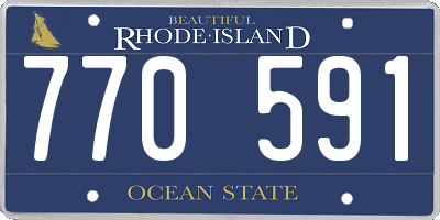 RI license plate 770591