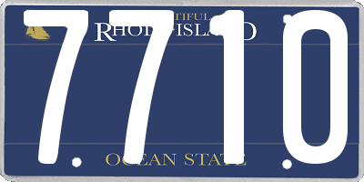 RI license plate 7710
