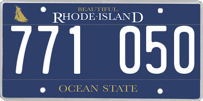 RI license plate 771050