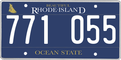 RI license plate 771055