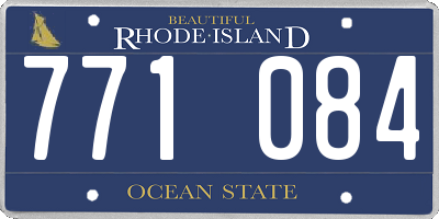 RI license plate 771084