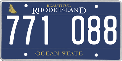 RI license plate 771088