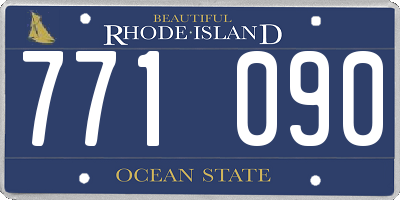 RI license plate 771090
