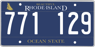 RI license plate 771129