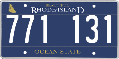 RI license plate 771131