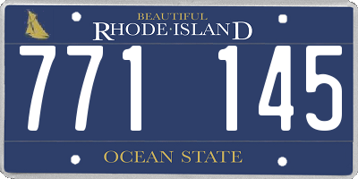 RI license plate 771145