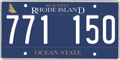 RI license plate 771150
