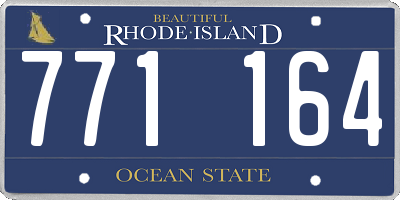 RI license plate 771164