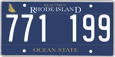 RI license plate 771199