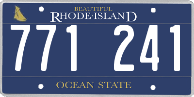 RI license plate 771241