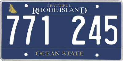 RI license plate 771245