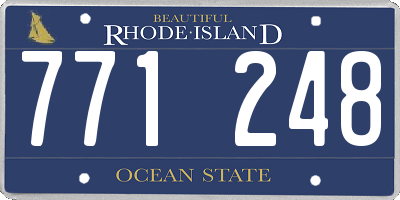 RI license plate 771248
