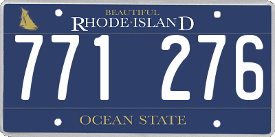 RI license plate 771276