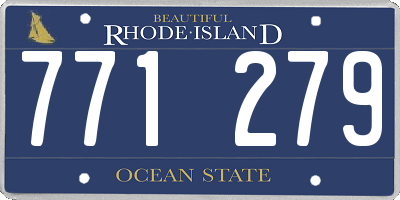 RI license plate 771279