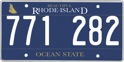 RI license plate 771282