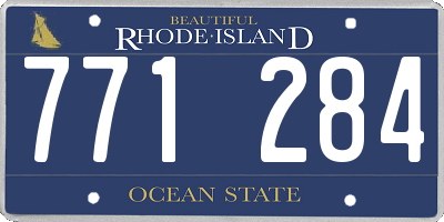 RI license plate 771284