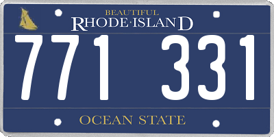 RI license plate 771331