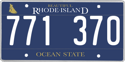 RI license plate 771370