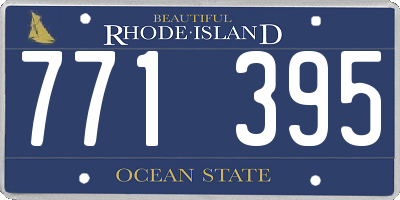 RI license plate 771395