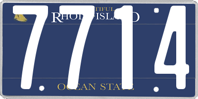 RI license plate 7714