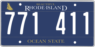 RI license plate 771411