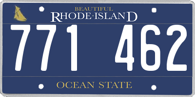 RI license plate 771462