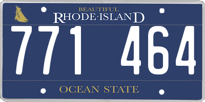 RI license plate 771464