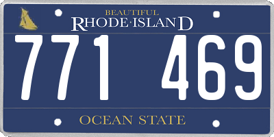 RI license plate 771469