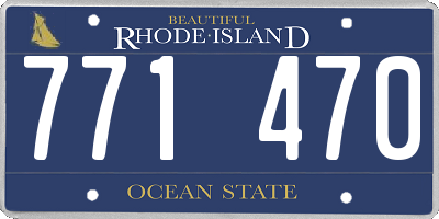 RI license plate 771470