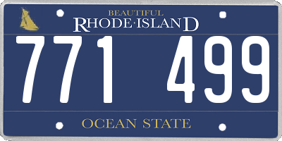 RI license plate 771499